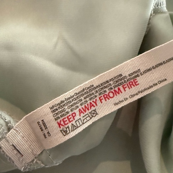 FREE PEOPLE Sunset Shimmer Midi Slip Dress Sage Green Foil NEW Size XL - Picture 9 of 11